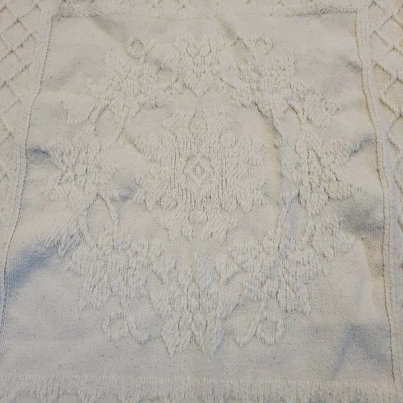 Vintage Crown Craft Chenille‎ Bedspread Coverlet Bohemian Twin Fringe 76x108 - Picture 5 of 7